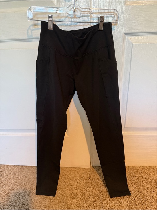Jockey Pants - Jockey Black Activewear leggings with Printed Logo